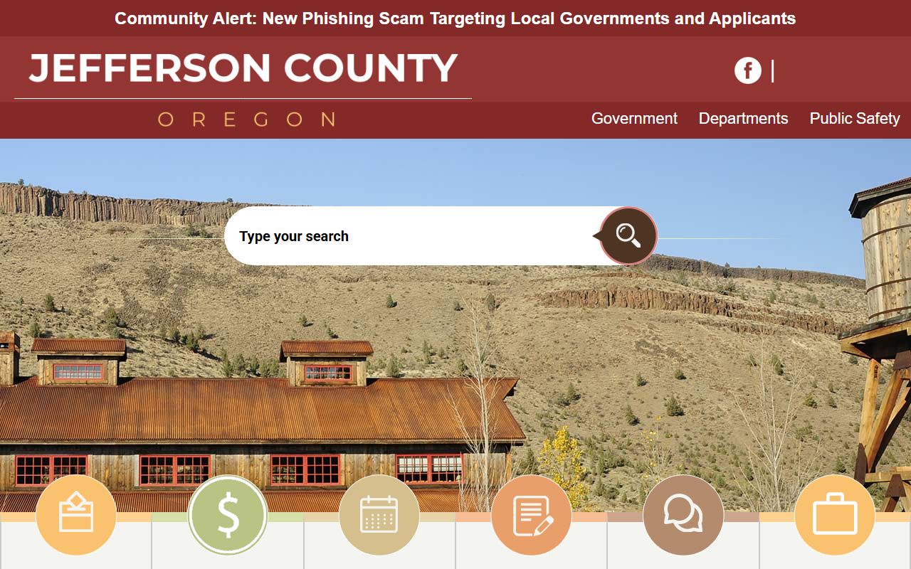 Jefferson County Sheriff's Office website for booking reports and jail information