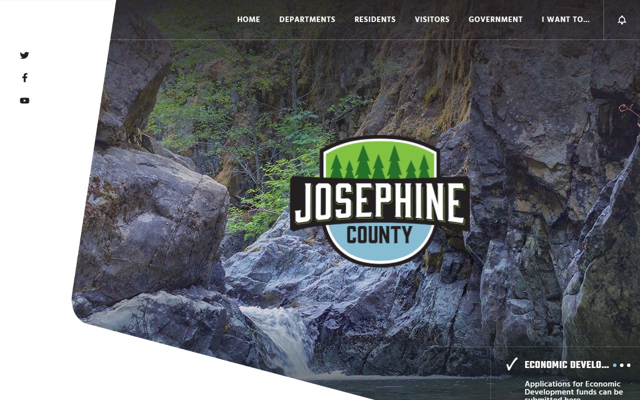 Josephine County Sheriff's Office website for booking reports and inmate records